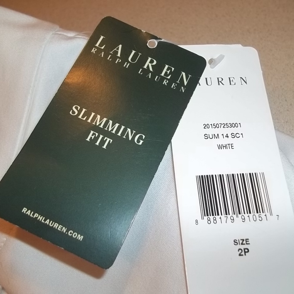 Ralph Lauren Womens'White Dress Shorts-2Petite,New - Picture 8 of 8